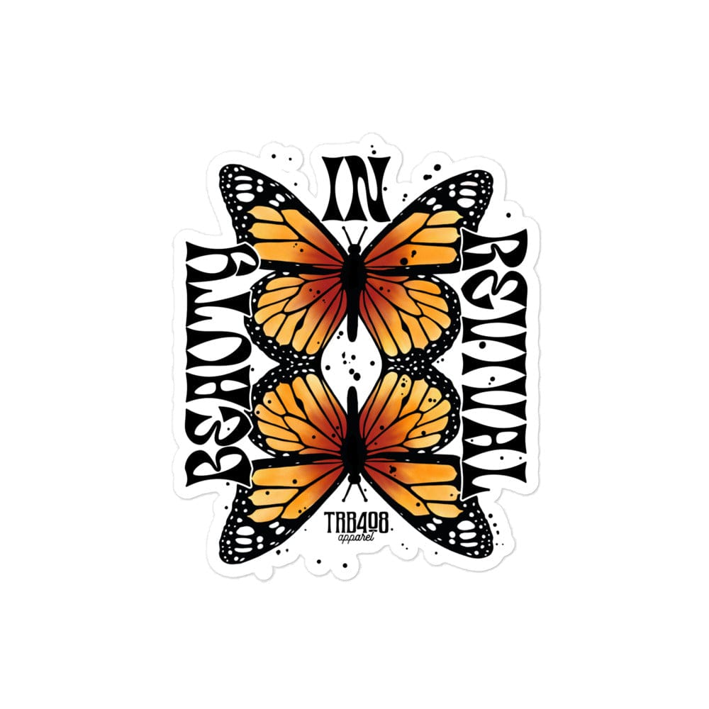 The Butterfly Sticker, Front, Christian Apparel