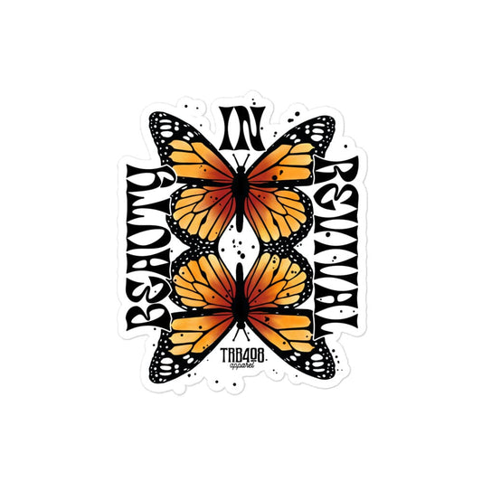 The Butterfly Sticker, Front, Christian Apparel