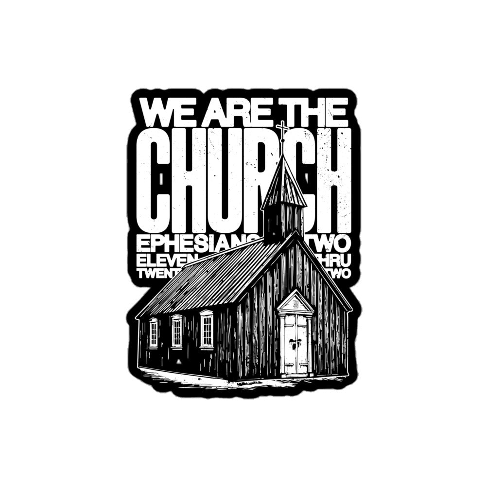 The Church Sticker, Front, Christian Apparel
