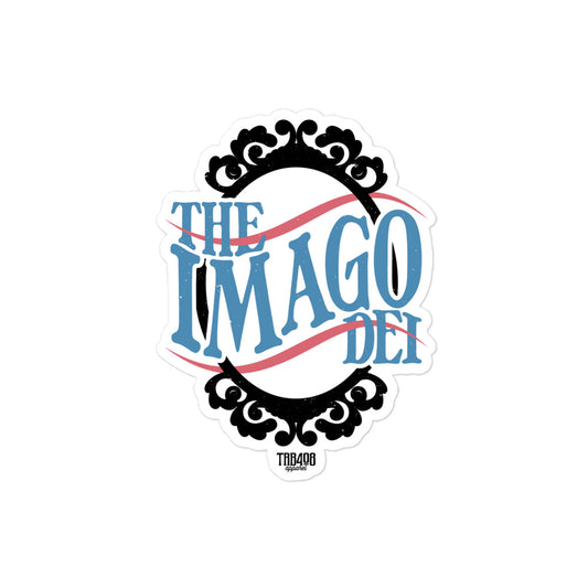 The Imago Dei Sticker, Front, Christian Apparel