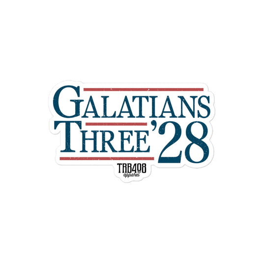 Tribe '28 Sticker, Front, Christian Apparel