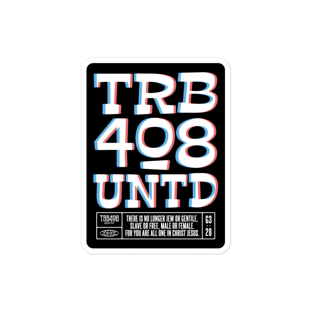 Tribe 3D Sticker, Front, Christian Apparel