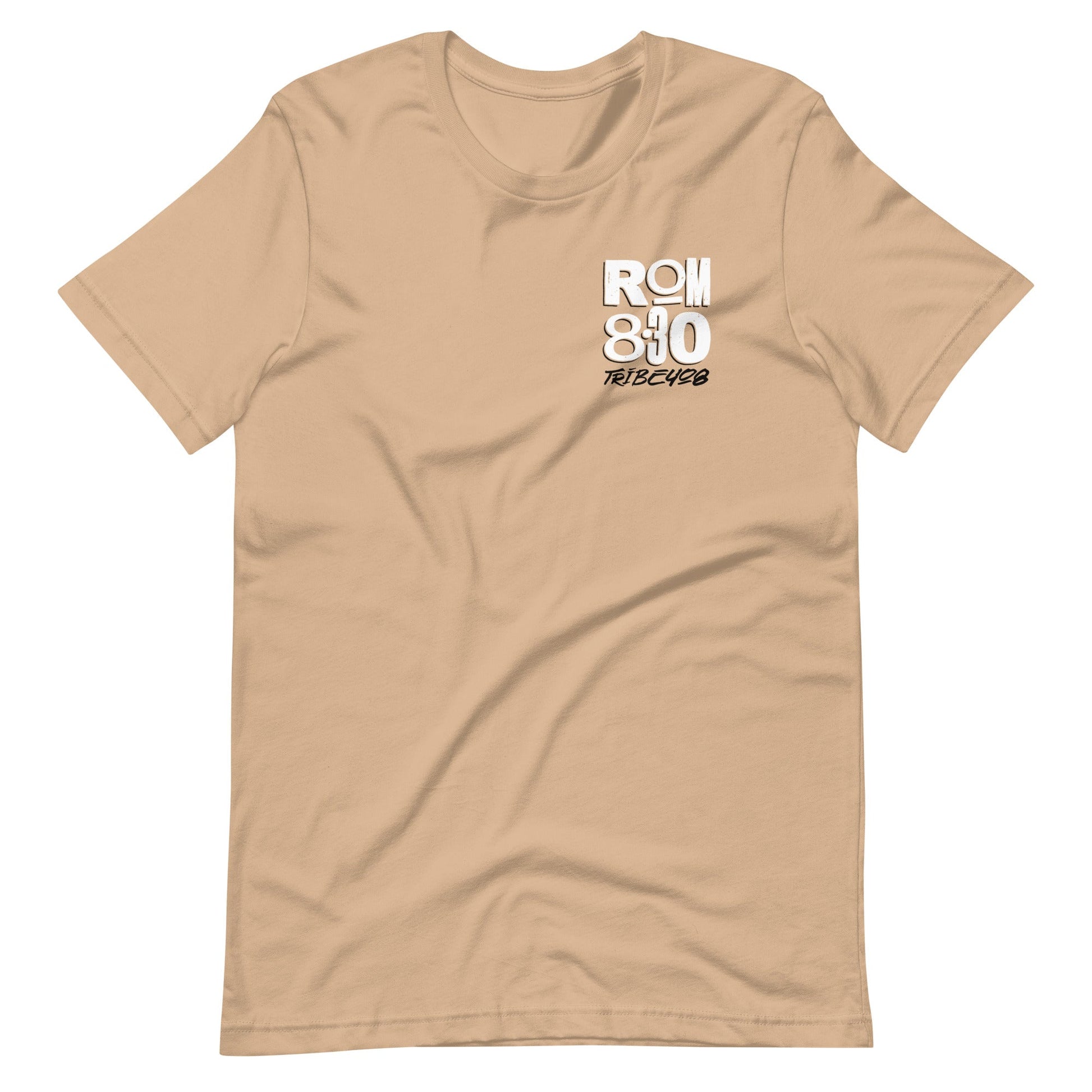 Tan short sleeve CCFG Tee, Front, Christian Apparel
