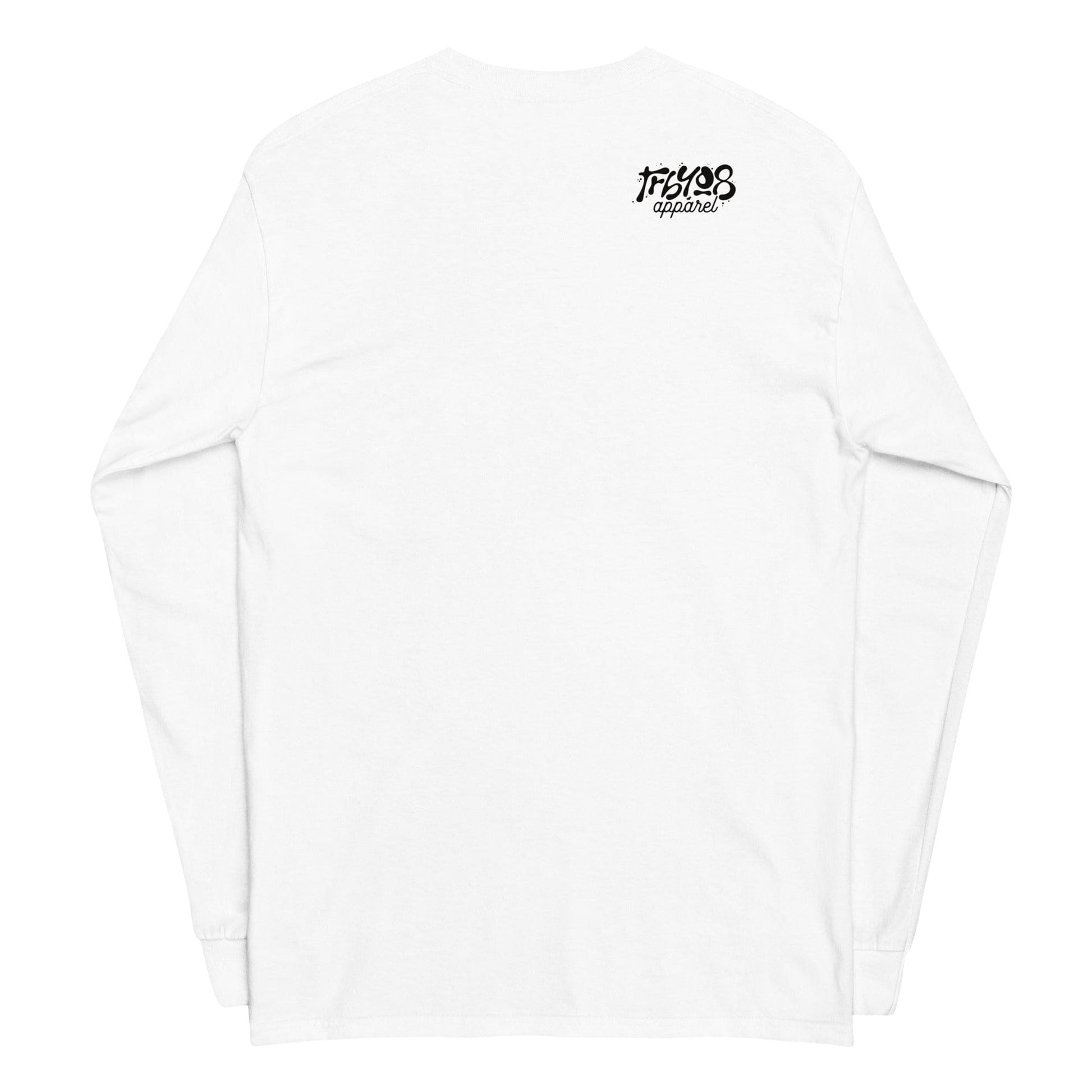White long sleeve Let's Go Tee, Back, Christian Apparel