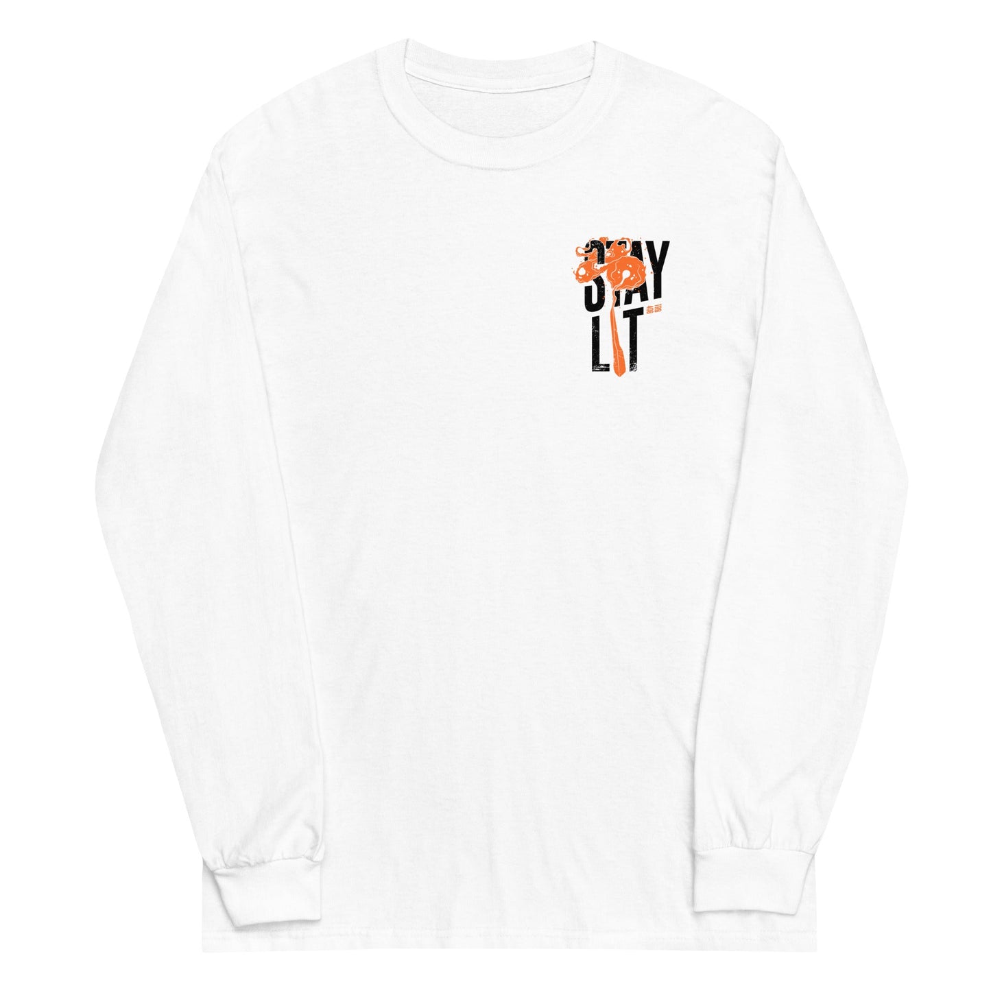 White long sleeve Lit Tee, Front, Christian Apparel