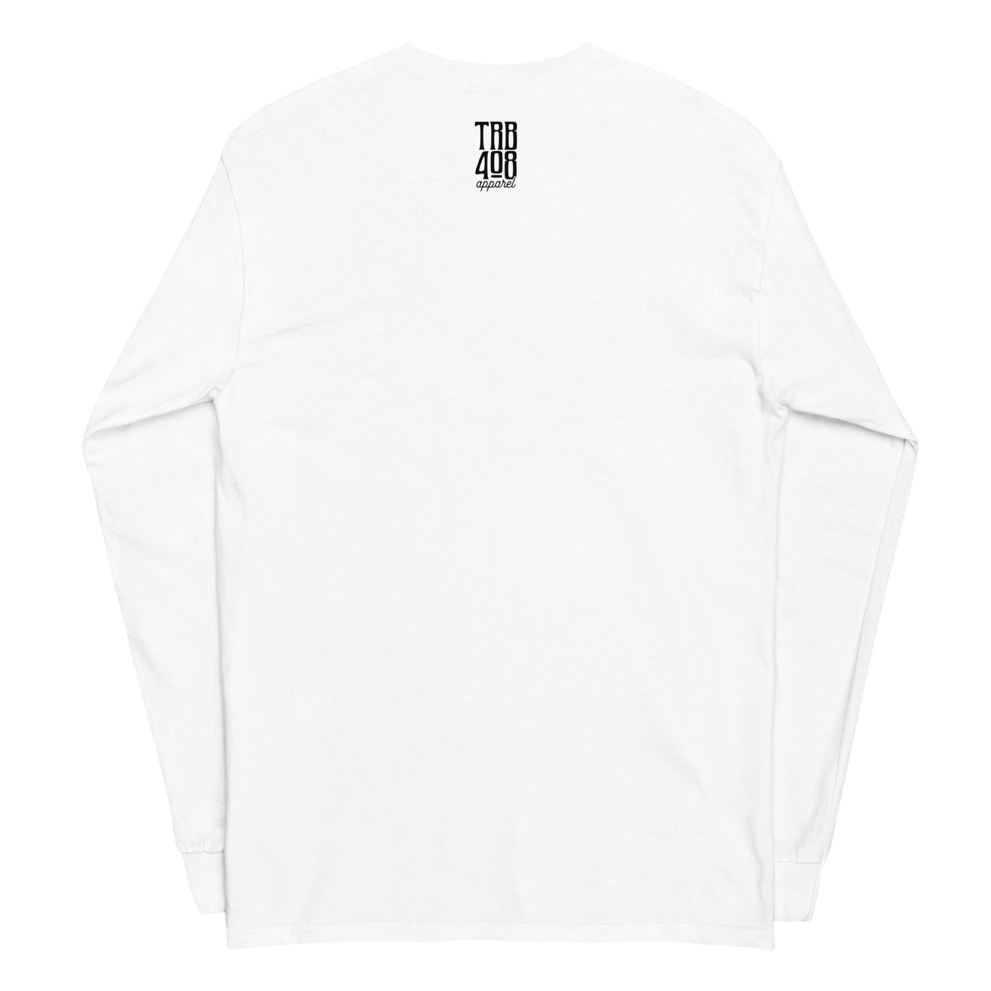 White long sleeve Tribe '28 Tee, Back, Christian Apparel