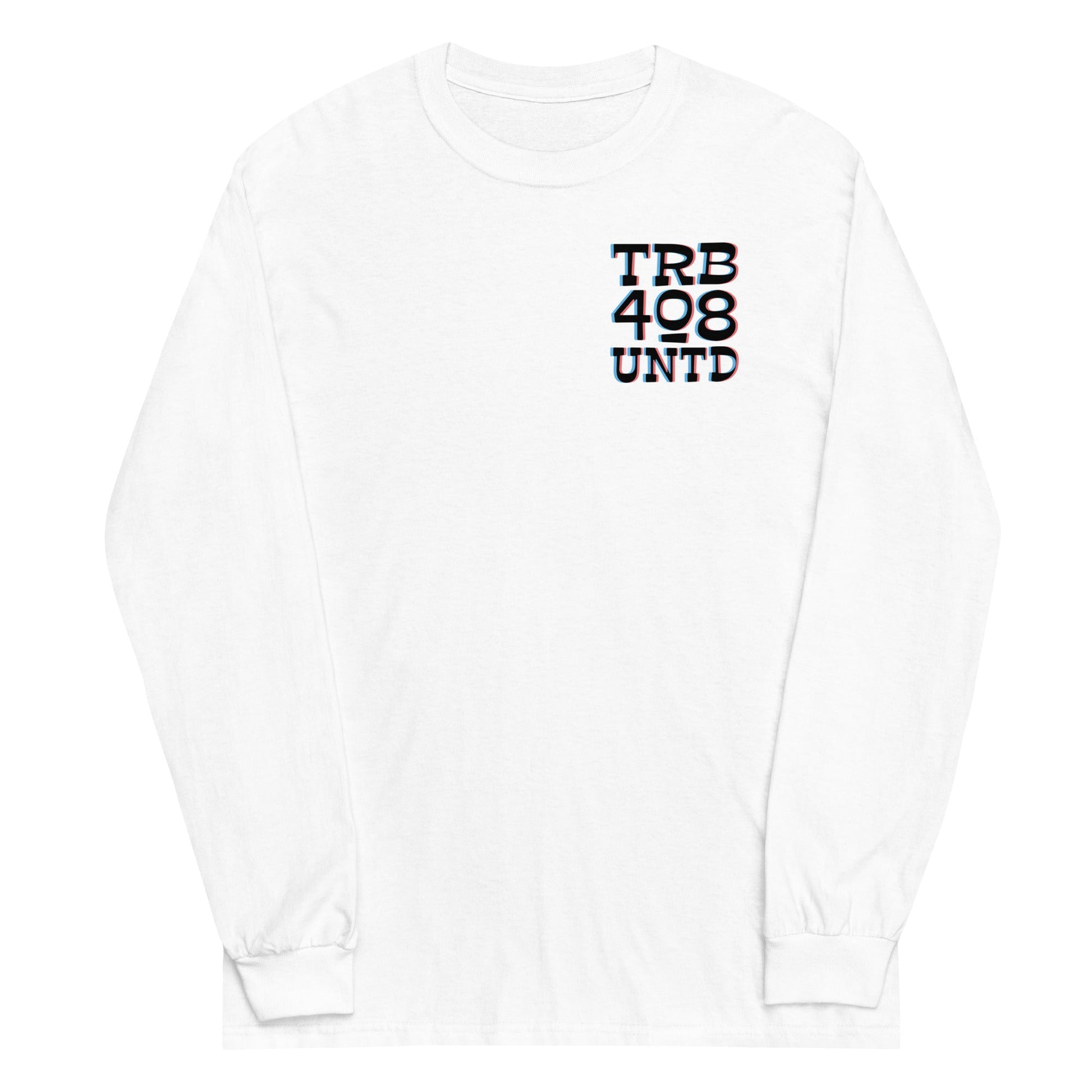 White long sleeve Tribe 3D Tee, Front, Christian Apparel