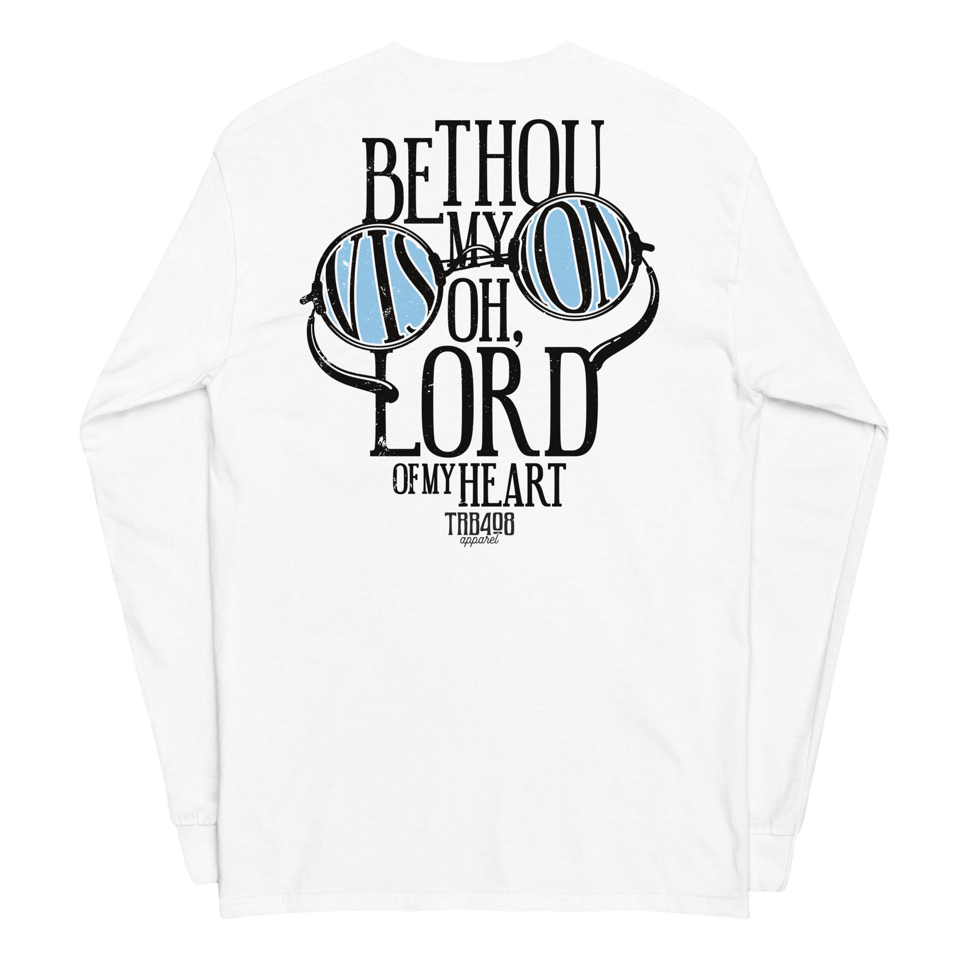 White long sleeve Vision Tee, Back, Christian Apparel