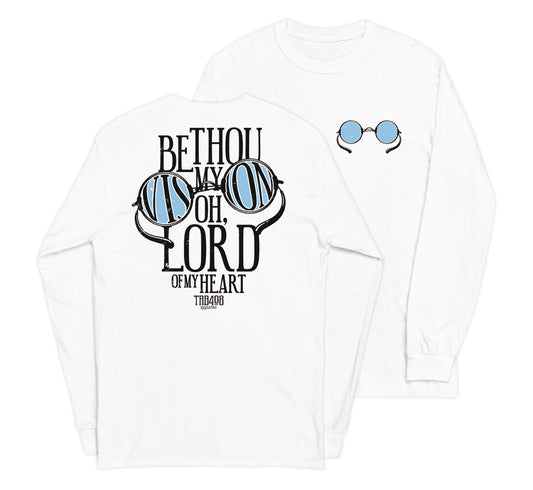 White long sleeve Vision Tee, Front and Back, Christian Apparel