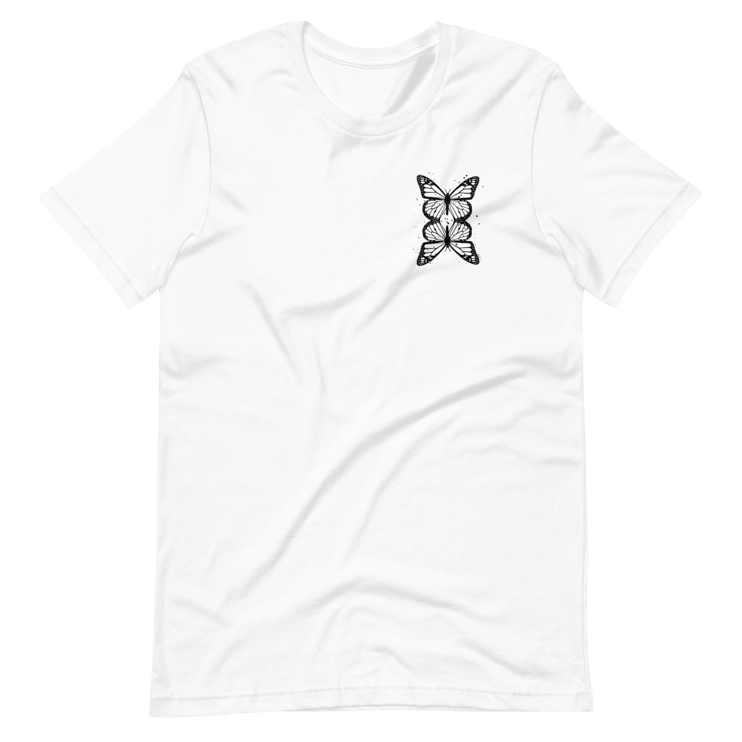 White short sleeve Butterfly Tee, Front, Christian Apparel