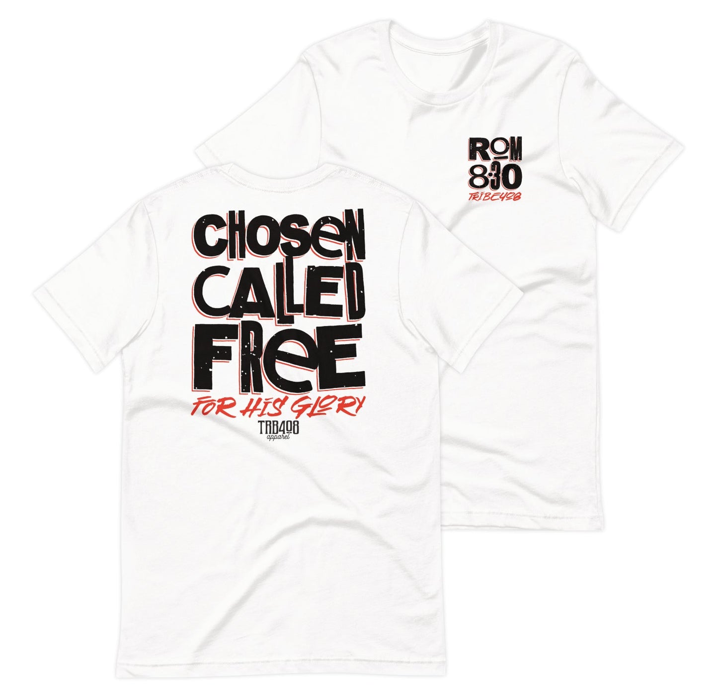 White short sleeve CCFG Tee, Front and Back, Christian Apparel