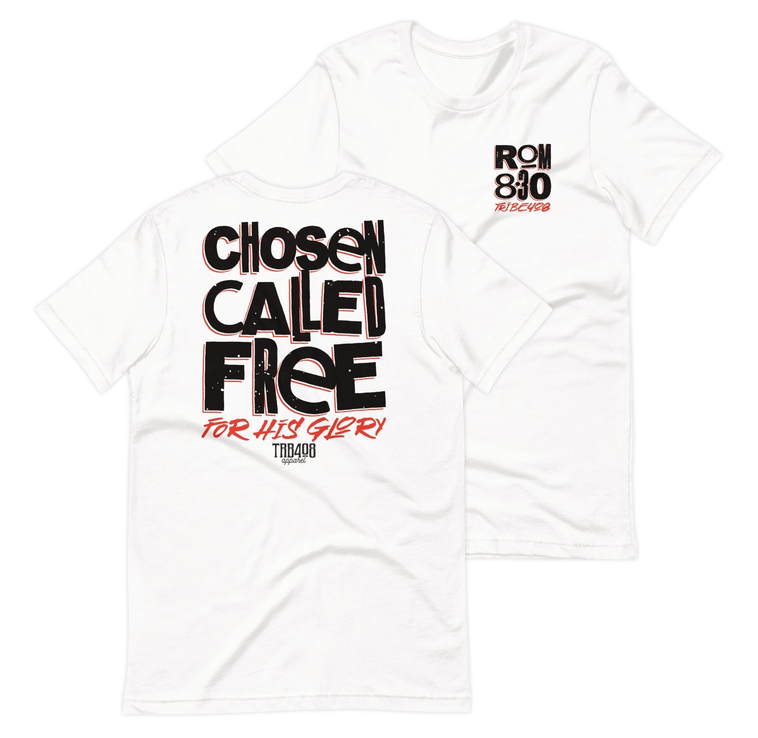 White short sleeve CCFG Tee, Front and Back, Christian Apparel