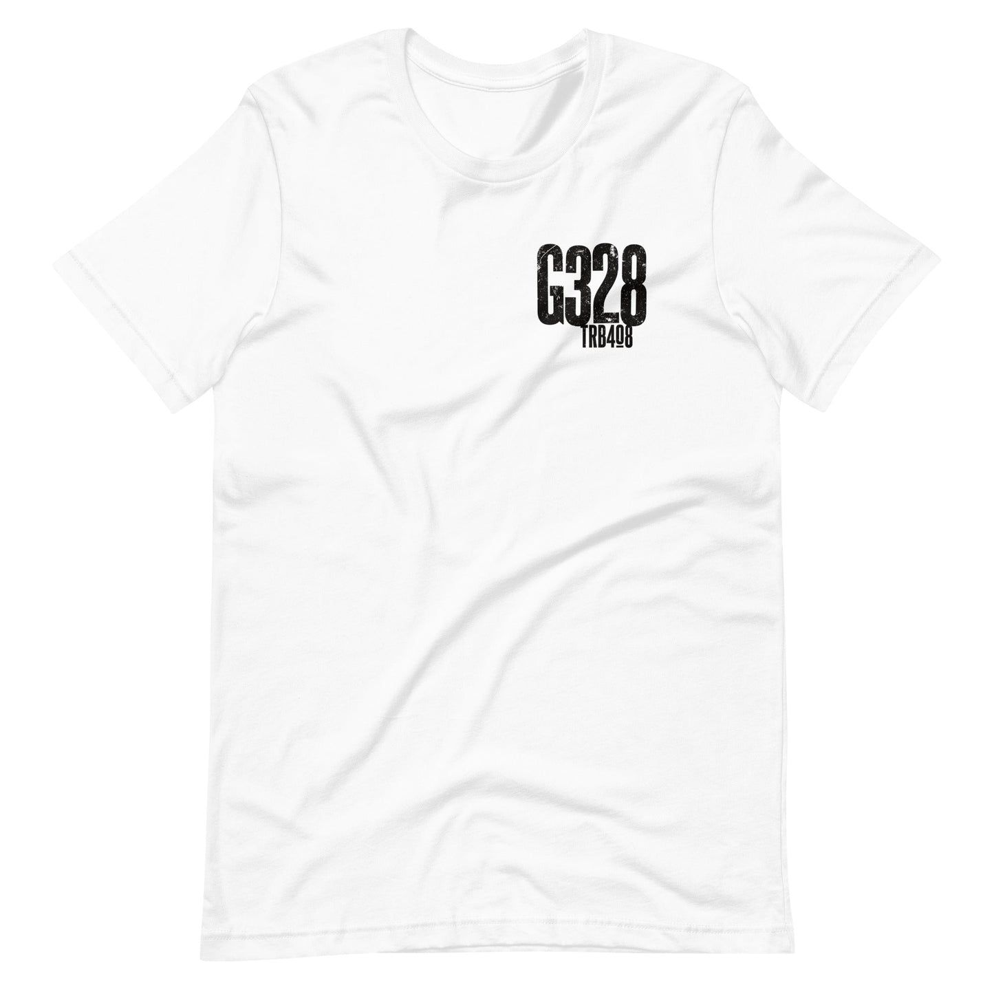 White short sleeve G-Fam Tee, Front, Christian Apparel