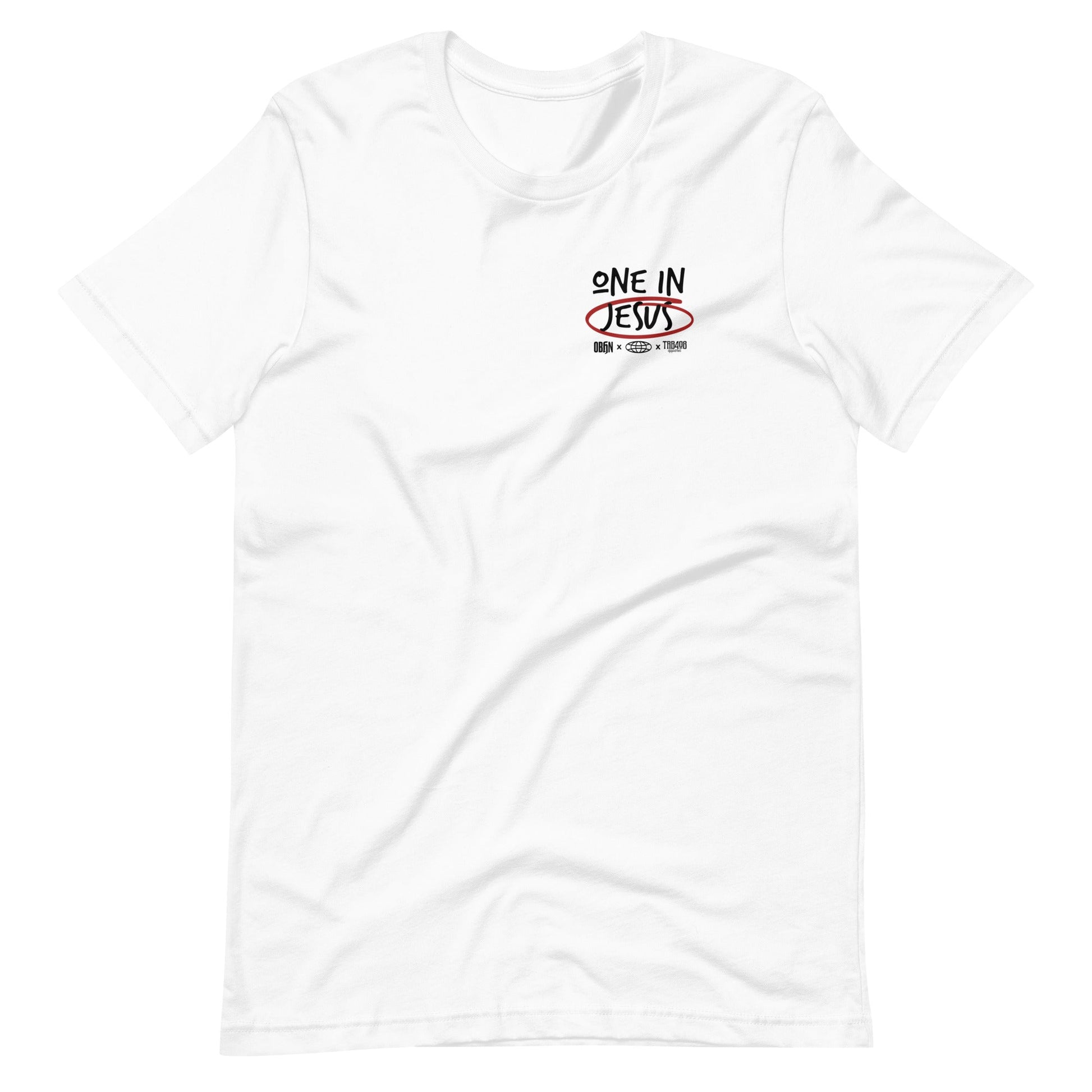 White short sleeve G328 Cross-Out Tee, Front, Christian Apparel