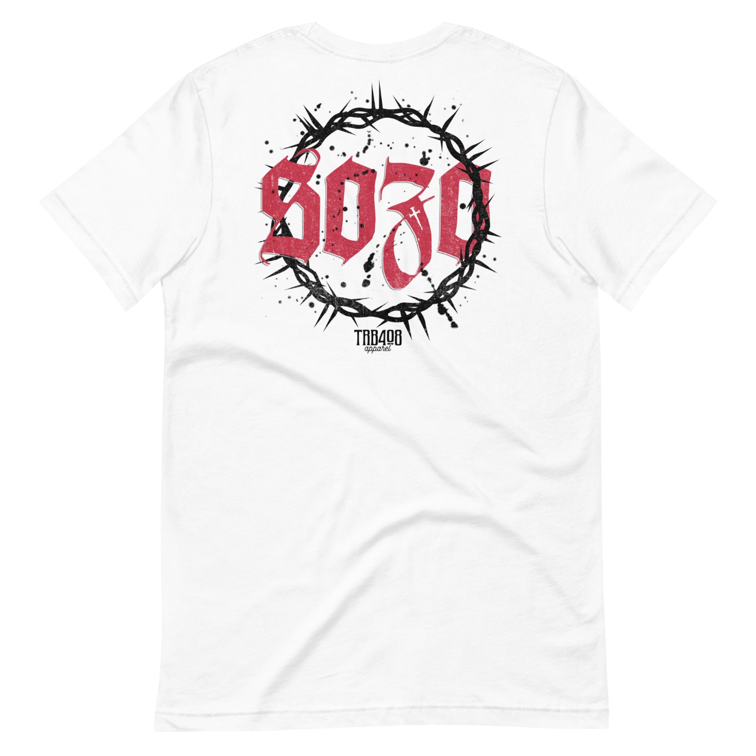 White short sleeve Sozo Tee, Back, Christian Apparel
