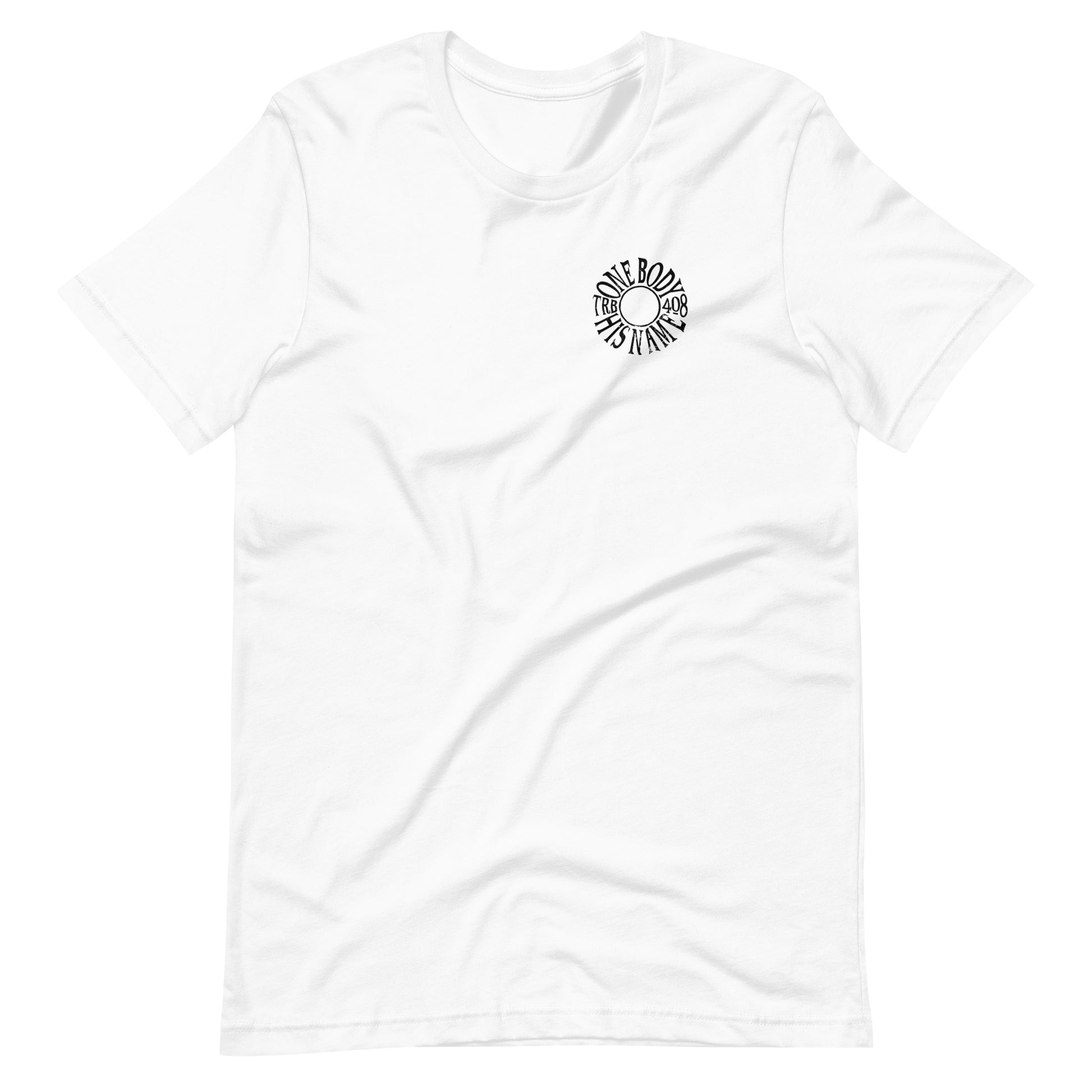 White short sleeve The TRIBE Tee, Front, Christian Apparel