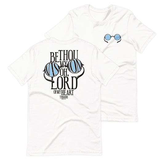 White short sleeve Vision Tee, Front and Back, Christian Apparel