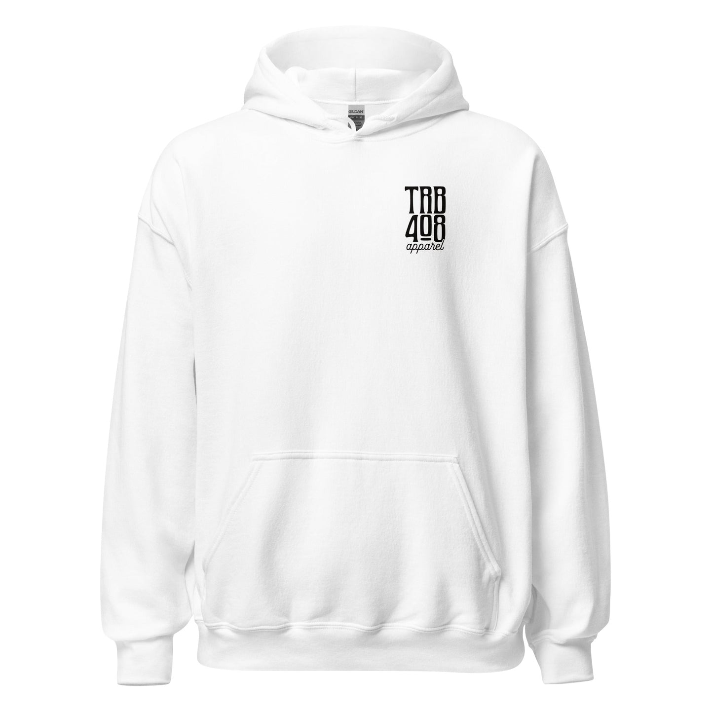 White YHWH Flag Hoodie, Front, Christian Apparel