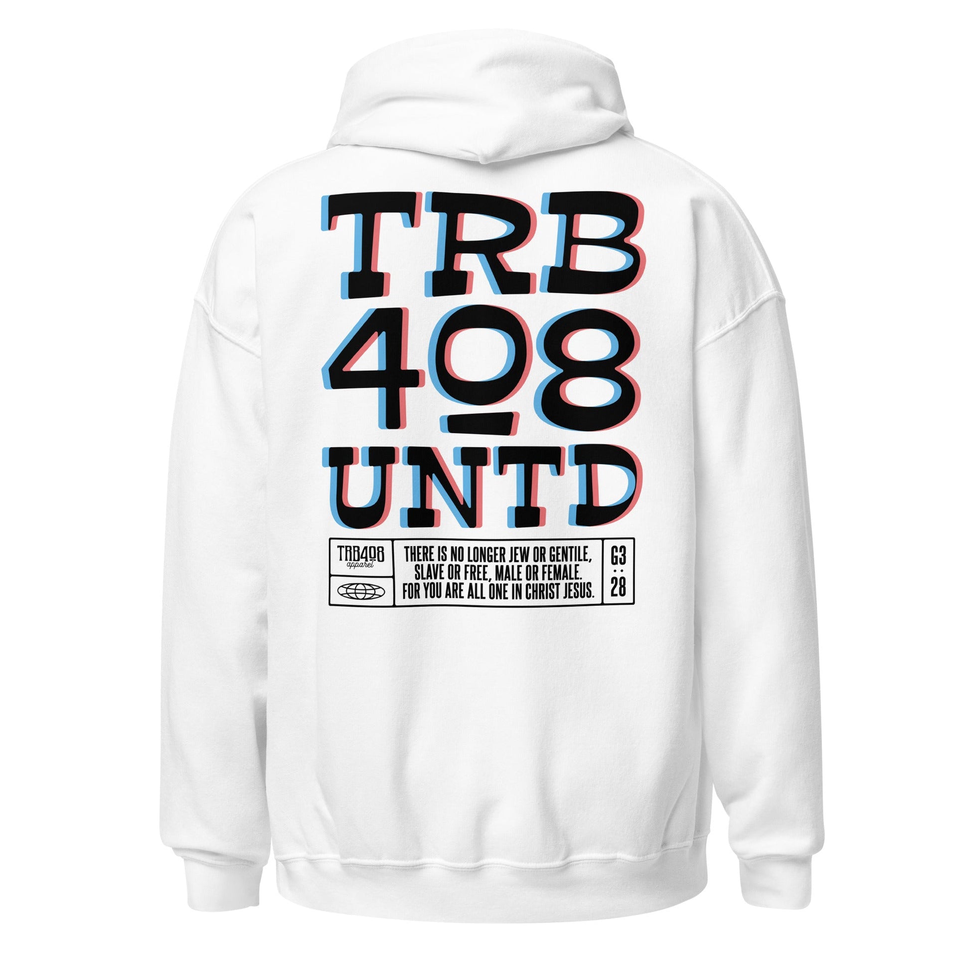 White Tribe 3D Hoodie, Back, Christian Apparel