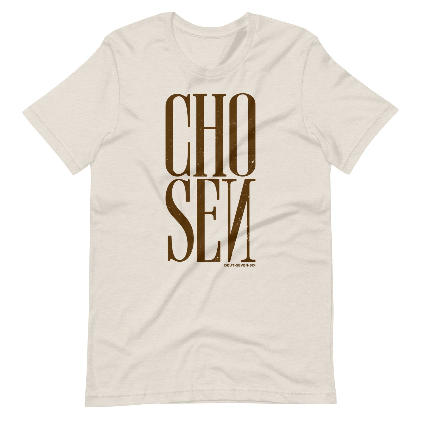 Dust short sleeve Chosen Tee, Front, Christian Apparel