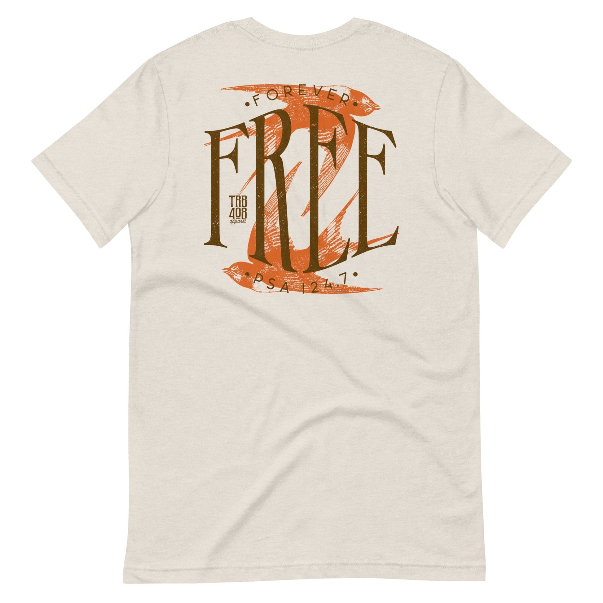 Dust short sleeve Free Bird Tee, Back, Christian Apparel