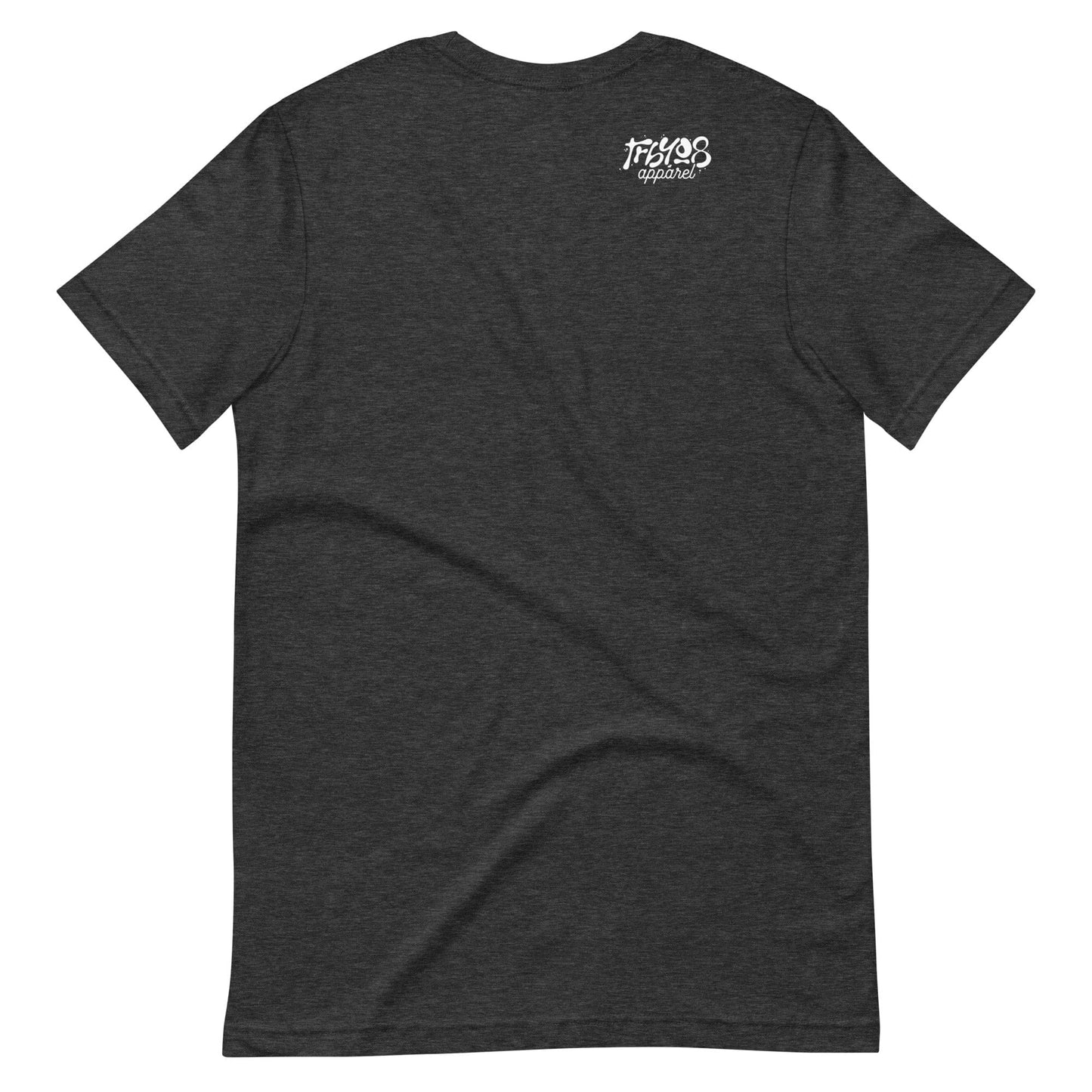 Gray short sleeve Let's Go Tee, Back, Christian Apparel