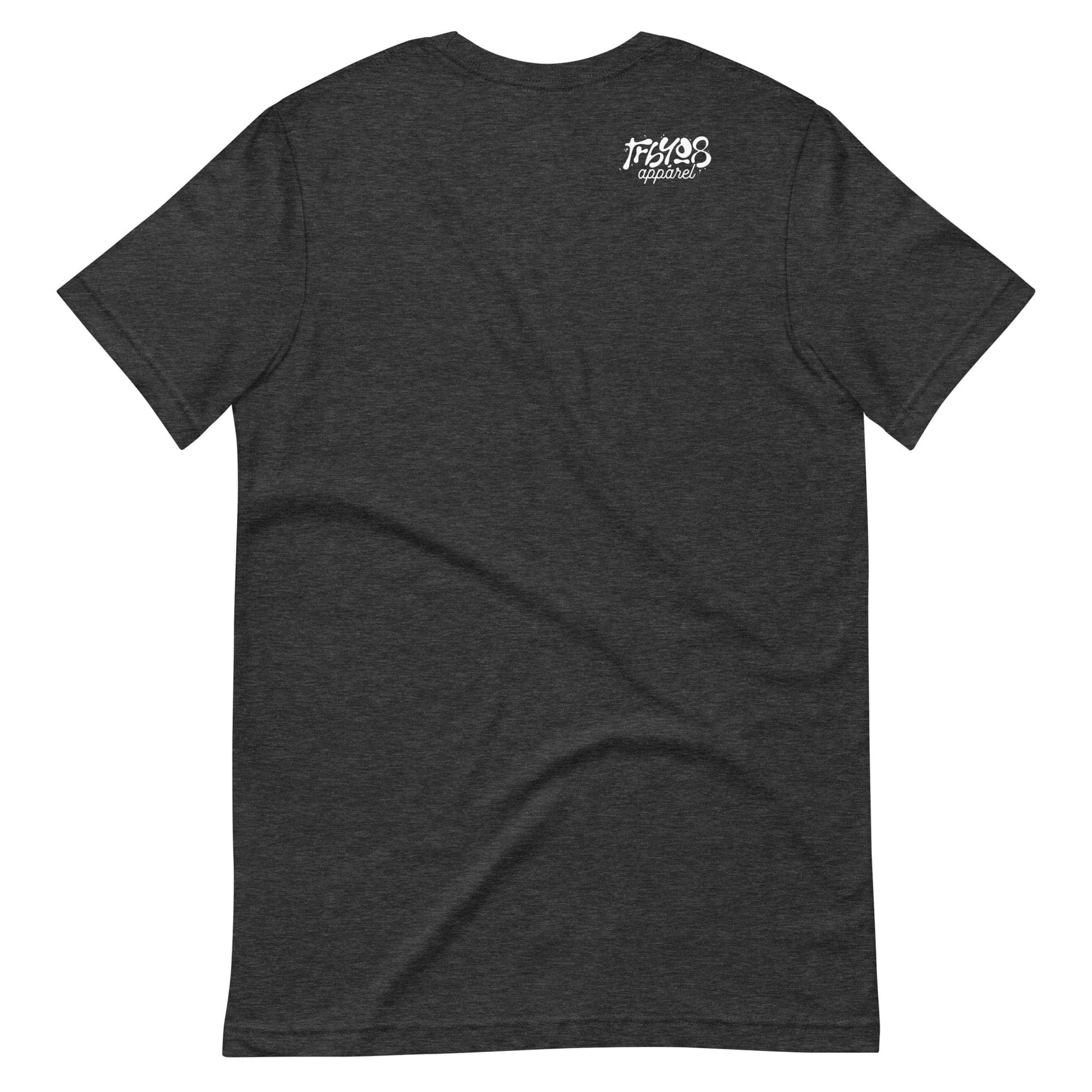 Gray short sleeve Let's Go Tee, Back, Christian Apparel