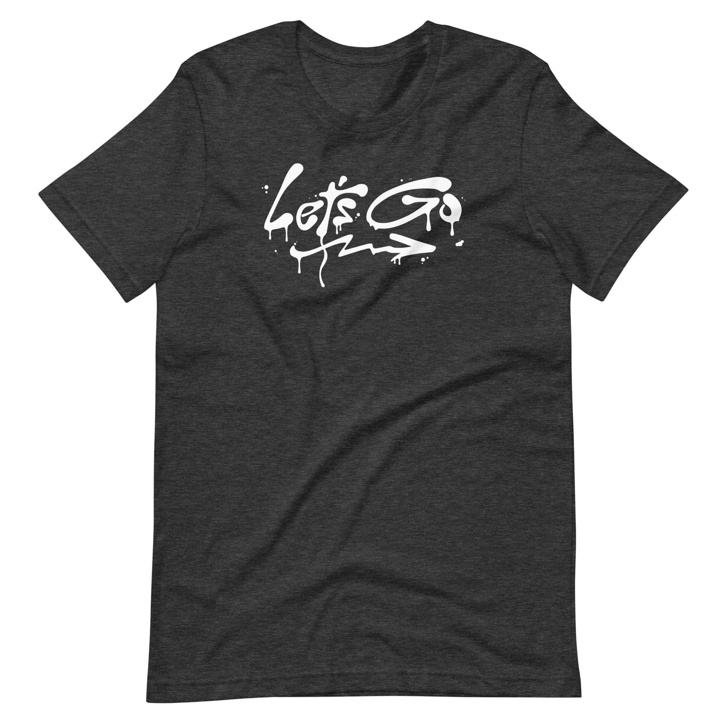 Gray short sleeve Let's Go Tee, Front, Christian Apparel