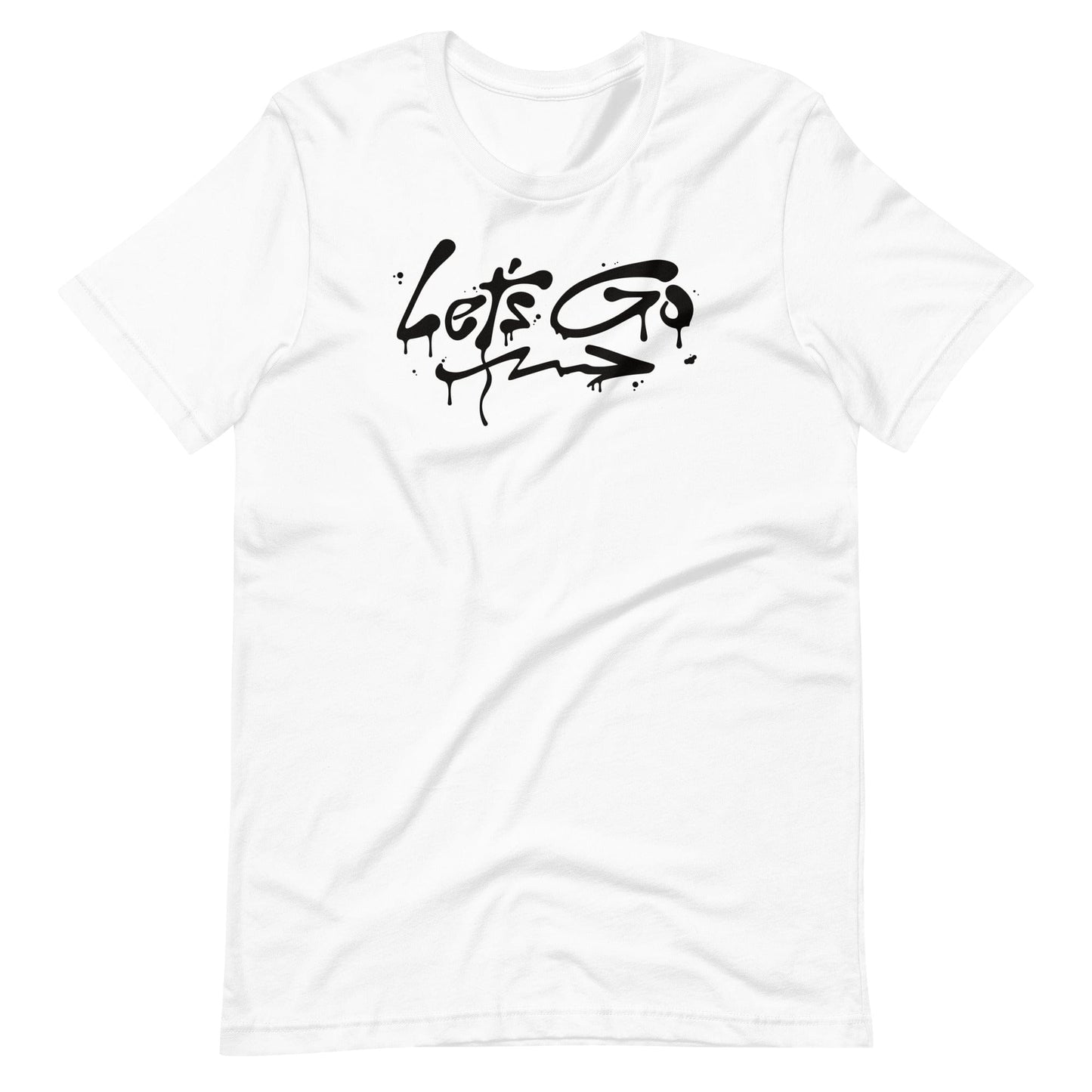 White short sleeve Let's Go Tee, Front, Christian Apparel