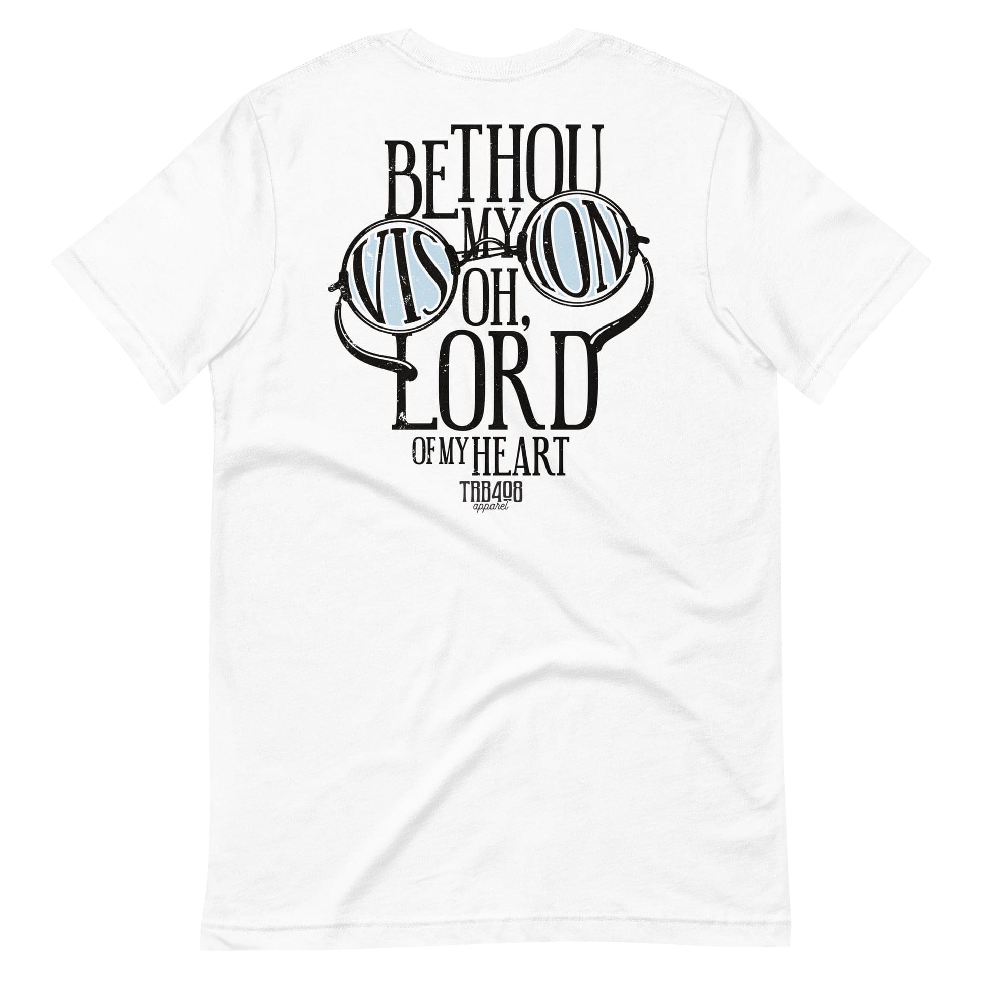 White short sleeve Vision Tee, Back, Christian Apparel