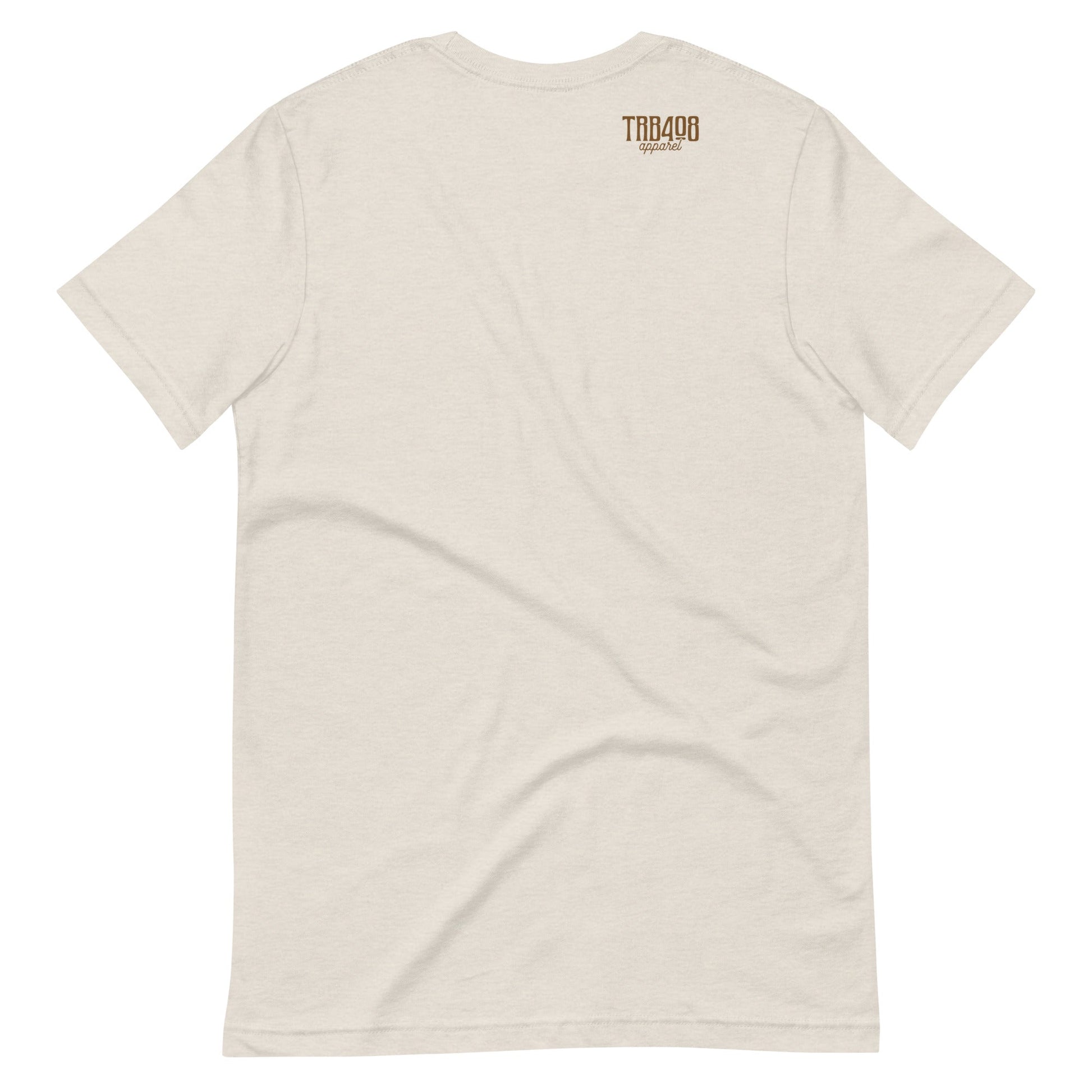 Heather Dust short sleeve Broken & Beautiful Tee, Back, Christian Apparel