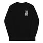 Black long sleeve The Church Tee, Front, Christian Apparel