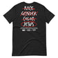 Black short sleeve G328 Cross-Out Tee, Back, Christian Apparel