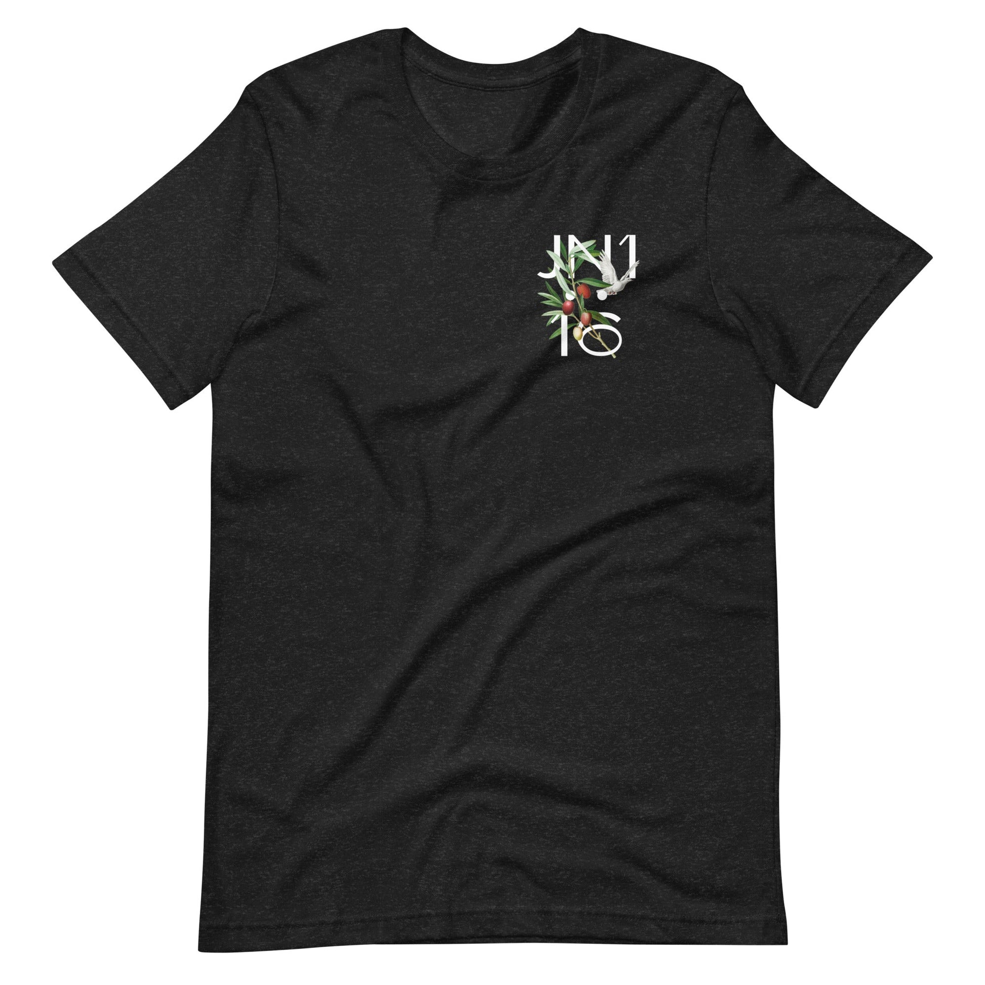 Black short sleeve Grace Upon Grace Tee, Front, Christian Apparel