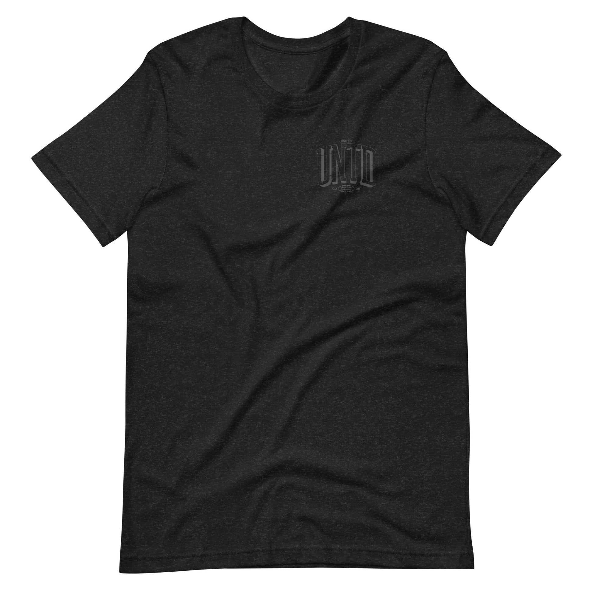 Black short sleeve Tall UNTD Tee, Front, Christian Apparel