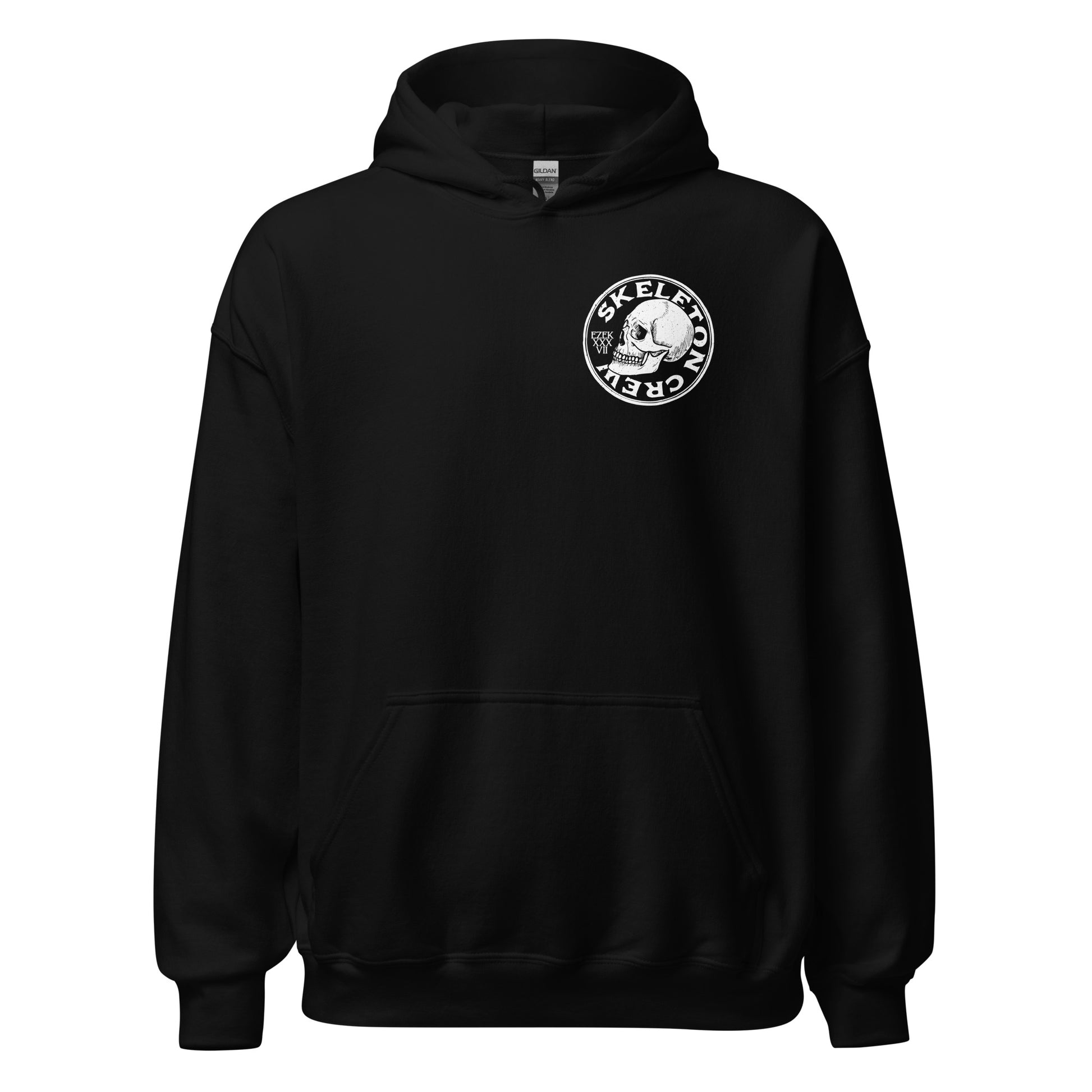 Black Skeleton Crew Hoodie, Front, Christian Apparel