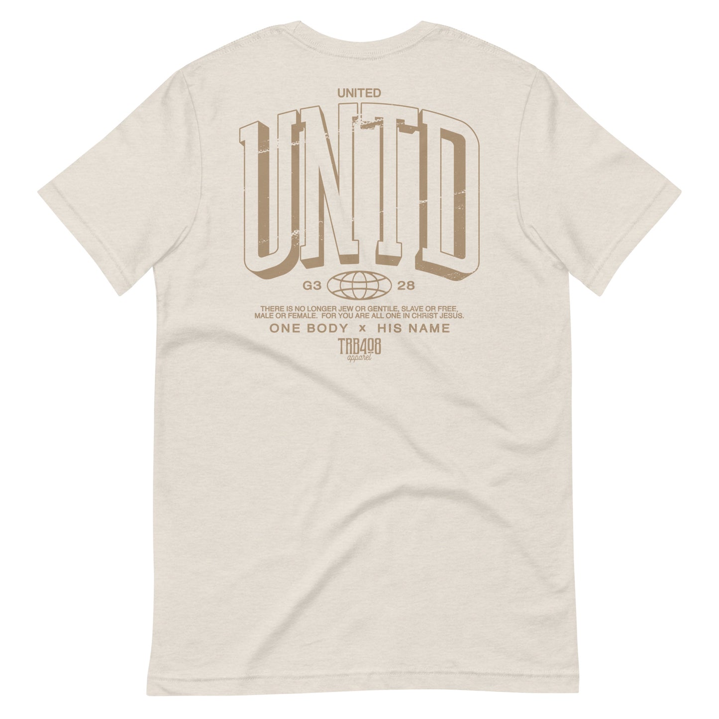 Dust short sleeve Tall UNTD Tee, Back, Christian Apparel