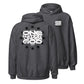 Gray One Nation Star Ring Hoodie, Front and Back, Christian Apparel