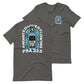 Gray short sleeve A&O Tee, Front and Back, Christian Apparel
