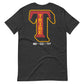 Gray short sleeve Solo TRIBE Tee, Back, Christian Apparel