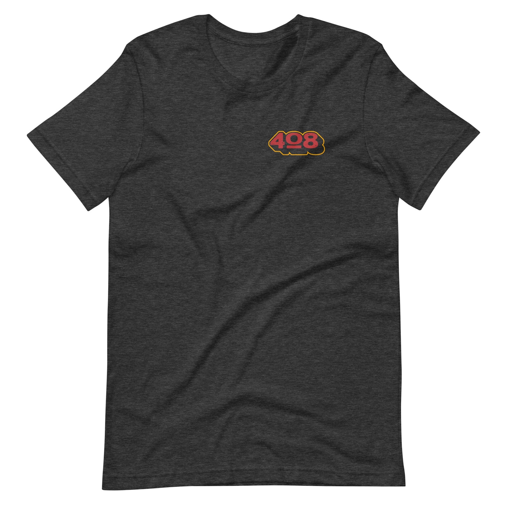 Gray short sleeve Solo TRIBE Tee, Front, Christian Apparel