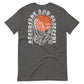 Gray short sleeve Steadfast & Grateful Tee, Back, Christian Apparel