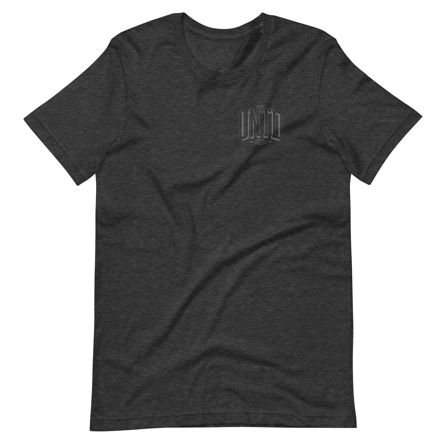 Gray short sleeve Tall UNTD Tee, Front, Christian Apparel