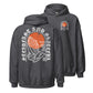 Gray Steadfast & Grateful Hoodie, Front and Back, Christian Apparel