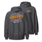 Gray United Globe Hoodie, Front and Back, Christian Apparel