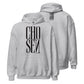 Light Gray His Will Hoodie, Front and Back, Christian Apparel