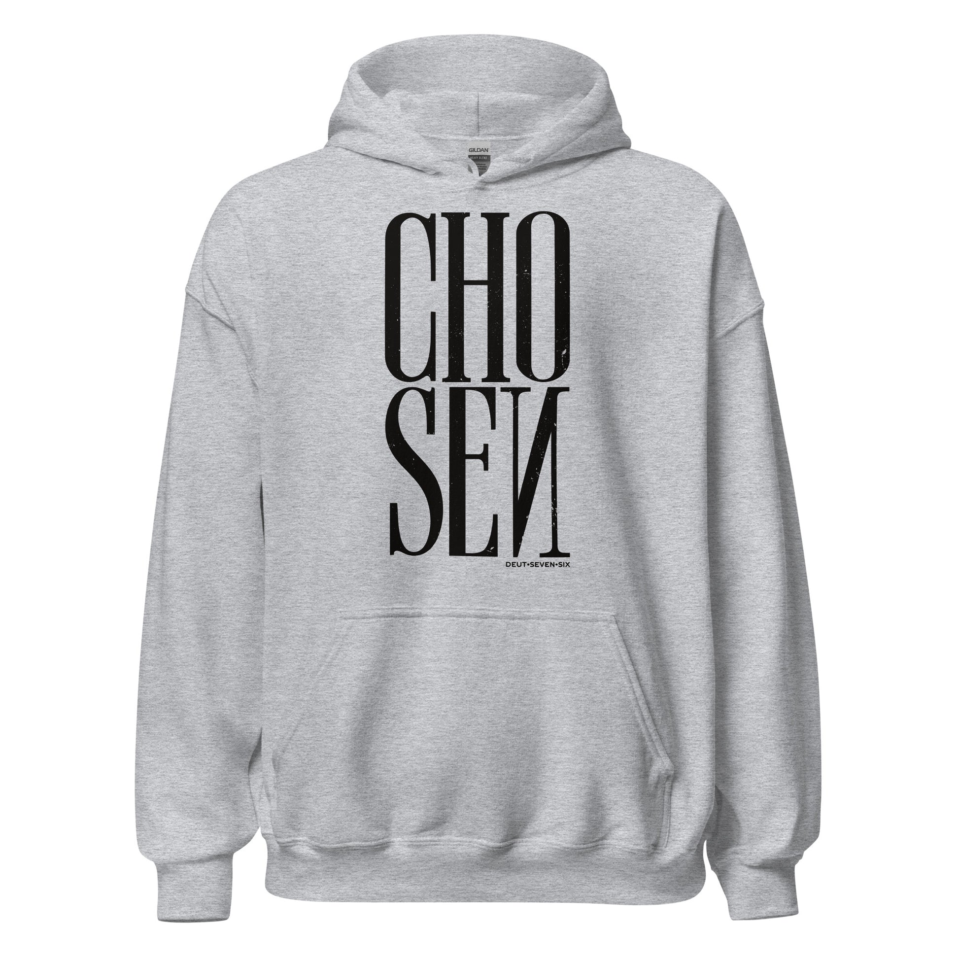 Light Gray His Will Hoodie, Front, Christian Apparel