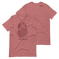 Mauve Dust short sleeve Broken & Beautiful Tee, Front and Back, Christian Apparel
