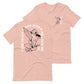 Pink short sleeve Sparrow And Lily Tee, Front and Back, Christian Apparel