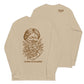 Sand long sleeve Broken & Beautiful Tee, Front and Back, Christian Apparel